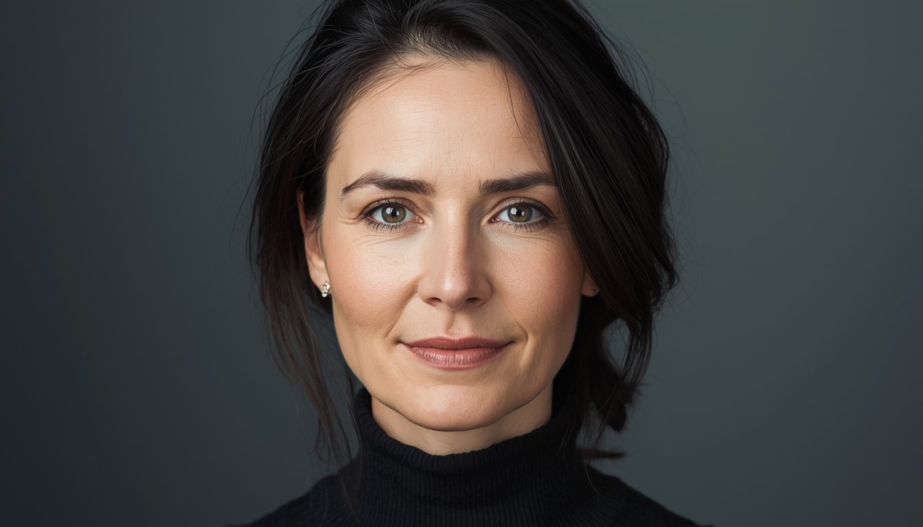 Olia Portrait with Dark Background
